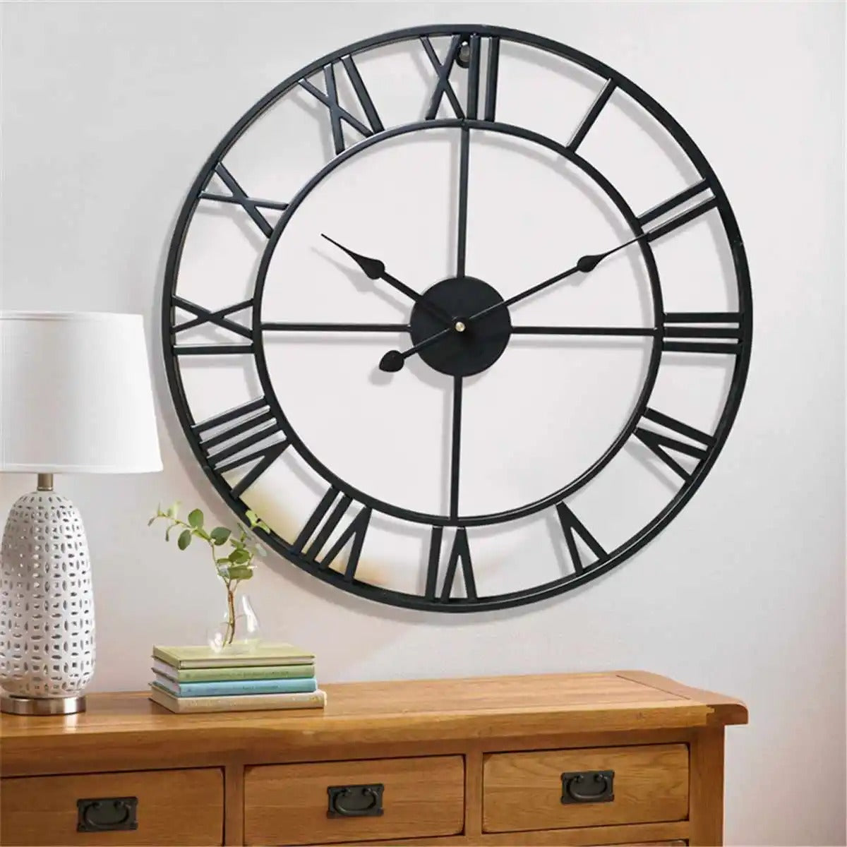 GoldLine - Strakke Elegante klok in Zwart en Goud