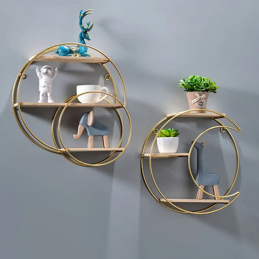 Solara Shelf – Elegante Wandplank in 3 Unieke Vormen voor een Verfijnd Interieur